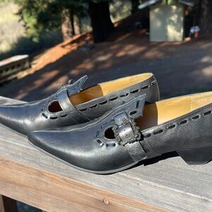 John Fluevog Colleen Loafer with SKULL Buckle